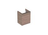 Geberit Smyle Square Handwaschbecken-Unterschrank 500364JR1 49,2x61,7x40,6cm, Tür links, Holzstruktur Nussbaum hickory