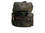 Militärgrüner Patchwork-Reiserucksack