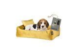 Rohrschneider ® Hundebett inkl. Gratis-Beigabe, Kuschelsofa gelb M
