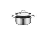 Mäser , Schwarz, Silberfarben , Metall , 2,8 l , rund , 15 cm , backofengeeignet ,
