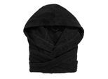 Unisex-Bademantel BRUNO BANANI "Robby, ideal für Sauna & Spa, Standard, Premium und Überlänge" Gr. S, schwarz-weiß (schwarz), L:130cm, Walkfrottee, Hausmäntel, Unisex-Bademantel, Damen & Herren Bademäntel, Baumwolle, mit Taschen, Sauna, XS-3XL
