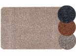 Fußmatte ANDIAMO "Samson, Made in Netherlands" Gr. 15, beige (hellbeige), B:40cm H:6mm L:60cm, Baumwolle, Kunstfaser, Teppiche, Fußmatte, Schmutzfangmatte, waschbar, rutschhemmend, auch als 2er Set erhältlich