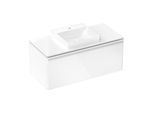 hansgrohe Xelu Q Waschtischunterschrank 54062700 1180x485x550mm, Schubkasten, weiß hochglanz, mattweiß