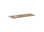hansgrohe Xelu Q Konsole 54123230 1360 x 550 mm, Ausschnitt links, Aufsatzwaschtisch mit Hahnloch, Eiche Natur