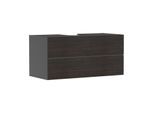 hansgrohe Xevolos E Waschtischunterschrank 54195730 1180x555x550mm, 2 Schubladen, schiefergrau matt, Eiche dunkel