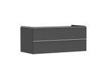 hansgrohe Xelu Q Waschtischunterschrank 54083700 1180x485x550mm, 2 Schubkästen, diamantgrau matt, mattweiß