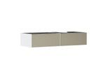 hansgrohe Xevolos E Waschtischunterschrank 54322390 1370x550x275mm, 2 Schubladen, rechts, mattweiß, bronze Struktur