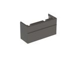 Geberit Smyle Square Doppelwaschtisch-Unterschrank 500356JK1 118,4x61,7x47cm, 2 Schubladen, lava matt