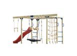Ambia Garden , Blau, Braun, Rot , Holz, Kunststoff , Zeder , 196.2x205x522.5 cm , Grüner Punkt, EN 71, Europäischer Sicherheitsstandard, FSC 100% ,
