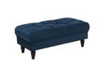 Mid.you , Dunkelblau , Textil , Buche , vollmassiv , rechteckig , 110x44x56 cm , Made in EU ,