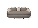 Luca Bessoni , Braun , Textil , 238x80x140 cm , Stoffauswahl, Hocker erhältlich, Armteil links, Armteil rechts ,
