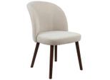 Livetastic , Beige , Holz, Metall, Textil , Kautschukholz , vollmassiv , 53x87x58 cm ,