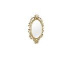 Boxxx Dekospiegel, Gold, Glas, oval, 44.5x73x3.5 cm, senkrecht montierbar, Spiegel, Wandspiegel