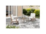 Ambia Garden Balkonset, Holz, Akazie, Hartholz, Füllung: Polyurethan (Pur), 70x72x78 cm, Balkonmöbel, Balkonmöbel-Set