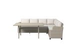 Ambia Garden Dining-Loungeset, Beige, Metall, 233x176 cm, gastro- und objekttauglich, regenabweisend, wetterfest, geeignet für Balkon, Loungemöbel, Gartenlounge-Sets
