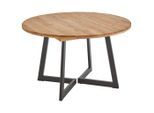 Linea Natura Esstisch, Eiche, Holz, Eiche, massiv, rund, eckig, 130x75x130-170 cm, ausziehbar, Esszimmer, Tische, Esstische, Esstische ausziehbar