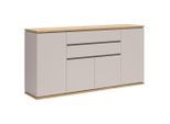 Xora Sideboard, Eiche, Kaschmir, Holzwerkstoff, 5 Fächer, 2 Schublade(n) Schubladen, FSC Mix, stehend, Typenauswahl, Beimöbel erhältlich, Wohnzimmer, Kommoden & Sideboards, Sideboards