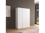 Drehtürenschrank RAUCH "Kleiderschrank Schrank Garderobe Wäscheschrank NABILA viel Stauraum", weiß (alpinweiß), B:140cm H:194cm T:53cm, Holzwerkstoff, Schränke, Drehtürenschrank, in 2 Breiten mit Push-to-Open Funktion TOPSELLER MADE IN GERMANY
