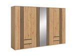 Livetastic , Anthrazit, Eiche Artisan , Holzwerkstoff , Holzoptik , 2 Fächer , 4 Schublade(n) Schubladen , 280x192x56 cm ,