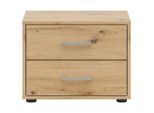 Möbelix , Eiche Artisan , Holzwerkstoff , 2 Schublade(n) Schubladen , 50x37.7x35 cm ,