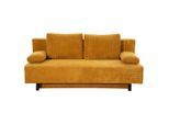 Mid.you , Currygelb , Holz, Metall, Textil , getrocknete Naturmaterialien,Buche , Schichtholz, vollmassiv, Hartholz,vollmassiv , Füllung: Silikon, Schaumstoffflocken,Silikon, Schaumstoffflocken , 191x92x89 cm , Rücken echt ,
