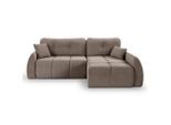 Mid.you , Beigebraun , Textil , Füllung: Polyurethan (PUR),Polyurethan (Pur) , L-Form , 255x155 cm , Made in EU, FSC MIX , Liegefunktion ,
