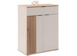Möbelix , Eichefarben, Kaschmir , Holzwerkstoff , 3 Fächer , 1 Schublade(n) Schubladen , 70x92x38 cm ,