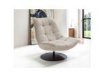 Mid.you , Hellbraun , Textil , 94x97x106 cm , Made in EU , Sitzfläche 360° drehbar ,