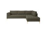 Mid.you , Dunkelgrün , Textil , Füllung: Polyester, Silikon , Ottomane rechts, L-Form , 310x204 cm , Made in EU ,
