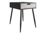 Mid.you , Schwarz, Eichefarben , Holzwerkstoff , 1 Schublade(n) Schubladen , rechteckig , 59x61x46 cm , Stauraum, gastro- und objekttauglich, einfacher Aufbau ,
