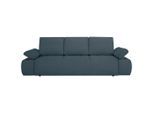 Mid.you , Blau , Textil , Füllung: Schaumstoffflocken , 255x89x109 cm , Made in Europe , Bettkasten erhältlich, Bettfunktion erhältlich ,