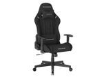 Dxracer , Schwarz , Textil , 70x132x70 cm , Wippfunktion, Wippmechanik mit Härtegradeinstellung, inklusive Armlehnen, Nackenkissen abnehmbar, Lendenkissen abnehmbar, ergonomische Rückenlehne ,