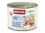 animonda Carny Nassfutter Katze Adult Huhn und Lachs 24x200 g