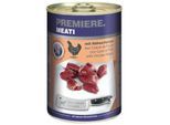 PREMIERE Meati Nassfutter Hund, Adult, Hühnerherzen 24x400 g