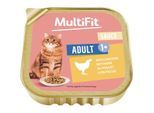 MultiFit Nassfutter Katze Adult, in Sauce, Huhn 64x100 g