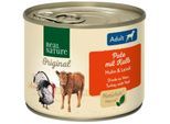 REAL NATURE Nassfutter Hund, Adult, Pute mit Kalb 24x200 g