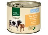 REAL NATURE Light Nassfutter Hund, Adult, Rind und Kalb 24x200 g