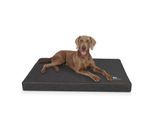 Knuffelwuff orthopädische Hundematte Palomino aus laser-gestepptem Kunstleder schwarz XXL