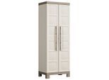 Keter Geräteschrank, Taupe, Beige, Kunststoff, 4 Fächer, 65x182x45 cm, Aufbewahrung & Schutzhüllen, Geräteschuppen