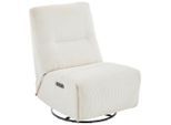 Carryhome Relaxsessel , Creme , Metall , 74x105x92 cm , Relaxfunktion, USB-Anschluss, USB-C-Anschluss, Sitzfläche 360° drehbar , Wohnzimmer, Sessel, Relaxsessel