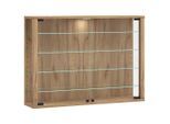 Mid.you Hängevitrine , Honigeiche , Holzwerkstoff , 4 Fächer , 83x60x18 cm , hängend , Esszimmer, Vitrinen, Hängevitrine