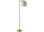 Homcom Stehlampe, Gold, Metall, 30.6x159.6x54.3 cm, Lampen & Leuchten, Innenbeleuchtung, Stehlampen, Stehlampen