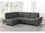 Ecksofa SIT & MORE "Chelsea L-Form, B: 249 cm, Armteil- & Sitztiefenverstellung", grau, B:249cm H:89cm T:190cm, 100% Polyester, Sofas, Ecksofa, Couch optional mit Schlaffunktion und Bettkasten, Sitzhöhe 45 cm
