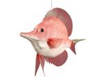 Dekofigur AM DESIGN "Styropor-Fisch", rosa (rosé), B:45cm H:14cm, Styropor, Dekofiguren, Dekofigur, in Handarbeit gefertigt