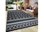 Teppich OTTO HOME "Toronto auch als Läufer erhältlich" Gr. 4, schwarz, B:160cm H:3mm L:230cm, Kunstfaser, Teppiche, Teppich, In- und Outdoor geeignet, Sisal-Optik, Wetterfest & UV-beständig, Boho, Topseller