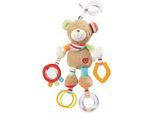 Greifspielzeug FEHN "Classic Stars, Activity-Teddy", bunt, Greifspielzeug, BabyH:38cm, Plüsch, Softvelour, Greifspielzeug, inklusive Befestigung, H:38cm