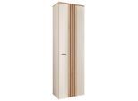 Xora Garderobenschrank, Eiche, Kaschmir, Kunststoff, 2 Fächer, 60x197x38 cm, Beimöbel erhältlich, Garderobe, Garderobenschränke, Garderobenschränke