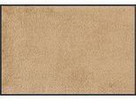 Fußmatte "Original Uni, Schmutzfangteppich" Gr. 2, beige (sand), B:50cm H:9mm L:75cm, Kunstfaser, WASH+DRY BY KLEEN-TEX, Teppiche, Fußmatte, Schmutzmatte, rutschhemmend, auch als Läufer erhältlich, Topseller