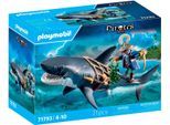 Konstruktions-Spielset PLAYMOBIL "Gefahr durch Riesenhai (71793), Pirates", bunt, Spielbausteine, Kinder, Kunststoff, Konstruktions-Spielset