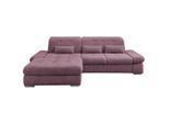Mid.you , Brombeere , Textil , Uni , Füllung: Schaumstoff,Schaumstoff , L-Form , 300x196 cm , Made in EU , Liegefunktion, seitenverkehrt erhältlich, Schlafen auf Sitzhöhe, Rücken echt, Armteil links, Armteil rechts ,